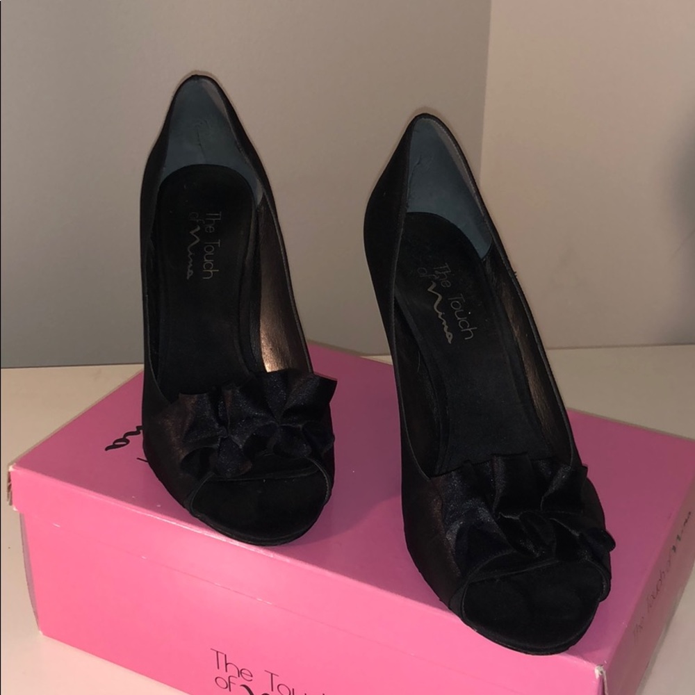Nina Black Fencel-LS women size 9.5 M heel